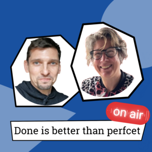 MPC on air Podcast Cover "Done is better than perfcet"